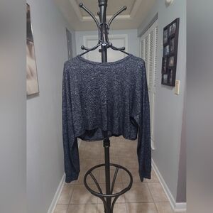 Fashion Nova Charcoal Knit Top